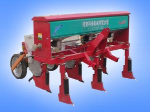 Three rows of corn precision planter a fertilizer